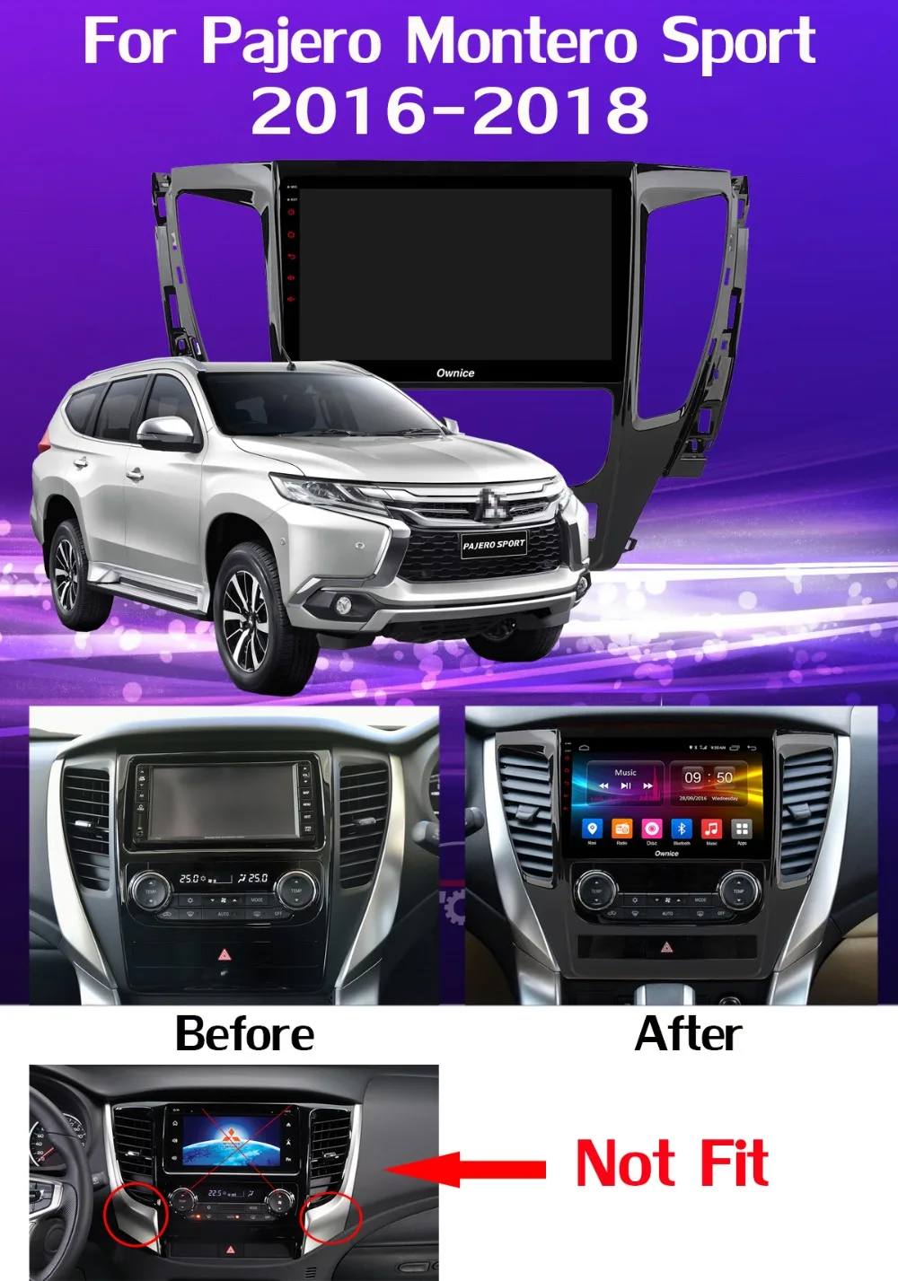 Perfect 360 AHD DVR Camera 4GSIM Android 9.0 8Core 4+64G DSP Car Multimedia Player GPS for Mitsubishi Pajero Montero Sport 2016-2018 8