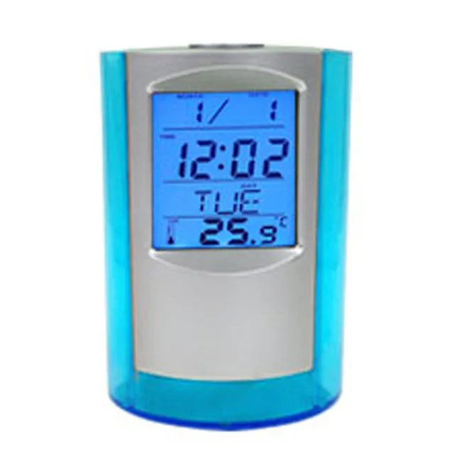 JIXIAO Clock Transparent Desk Table Clock Pen Container Alarm Small Gifts Home Decoration Desk Table Digital Clock JIXIAO Clock Transparent Desk Table Clock Pen Container Alarm Small Gifts Home Decoration Desk Table Digital Clock