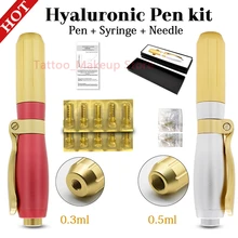 0,3 мл и 0,5 мл Гиалуроновая кислота ручка распылитель гиалурон Ручка Без Иглы Мезотерапия пистолет мезо инъекции для против морщин губ лица лифтинг