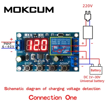 

DC 6-40V Battery Charger Discharger Board Undervoltage Overvoltage Protection Board Module Precision Auto Off Module Discharger