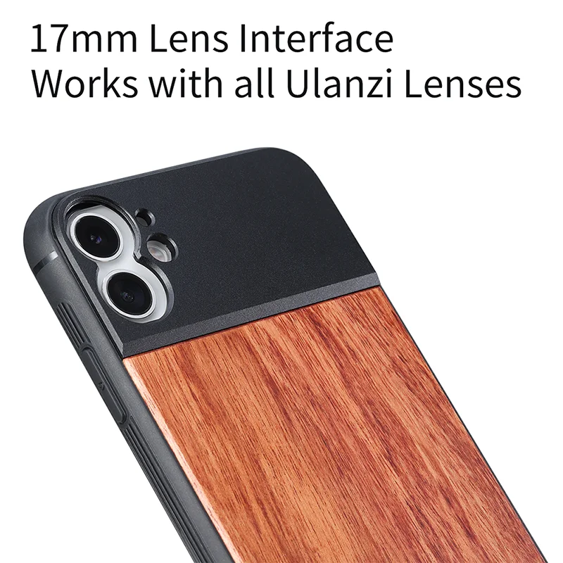 Ulanzi 17 мм резьба Деревянный чехол для телефона iPhone 8 Plus Xs Max XR 11 Pro Max|Объективы