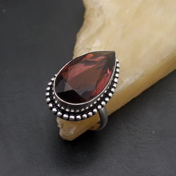 

Hermosa Teardrop Antique PurpleAmethyst Fashion Jewelry Band Ring Size 8.5 A803