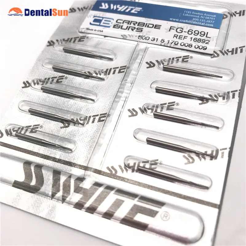 Dental Profession High Speed Carbide Bur 10 Pcaks With different sizse