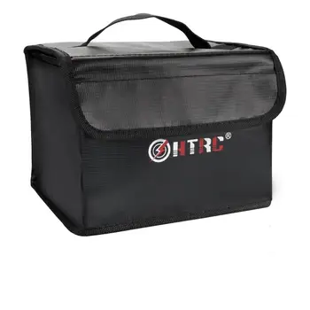 

Large Fireproof Bag RC Lipo Battery Safety Guard Charge Bag Portable Lithium Polymer Battery Storage Box Handbag + BB Alarm gift