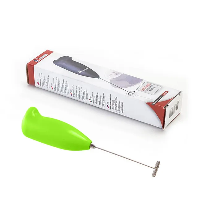 Milk Frother Handheld Mixer Foamer Coffee Maker Egg Beater Chocolate/Cappuccino Stirrer Mini Portable Blender Kitchen Whisk Tool Green