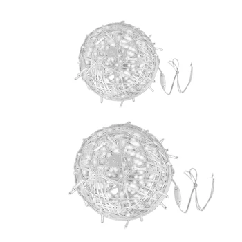 

Commercial Grade Indoor/Outdoor Christmas Starlight Sphere, Warm White Light