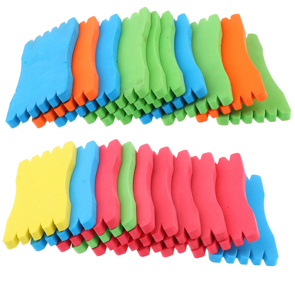 Perfeclan 20pcs Foam Winding Boards Fishing Line Leaders Rigs Storage Board