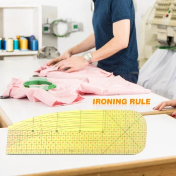 

Durable Ironing Ruler Practical Multi-functional Patchwork Tailor Craft Cloth Cutting Rulers Sewing Measuring Tools