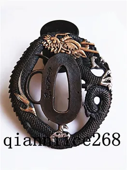 

COPPER DRAGON TSUBA JAPANESE SWORD'S FITTING FOR KATANA WAKIZASHI TANTO