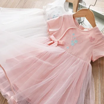 

2023GTutu Embroidery Princess Baby Girl Dress 2020 Spring Party Wedding Easter Day Kid Dress For Girl Wholesale Child Clothes