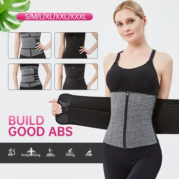 

Neoprene Sauna Shaper Waist Trainer Corset Sweat Slimming Belt for Women Weight Loss Compression Trimmer Workout Fitness