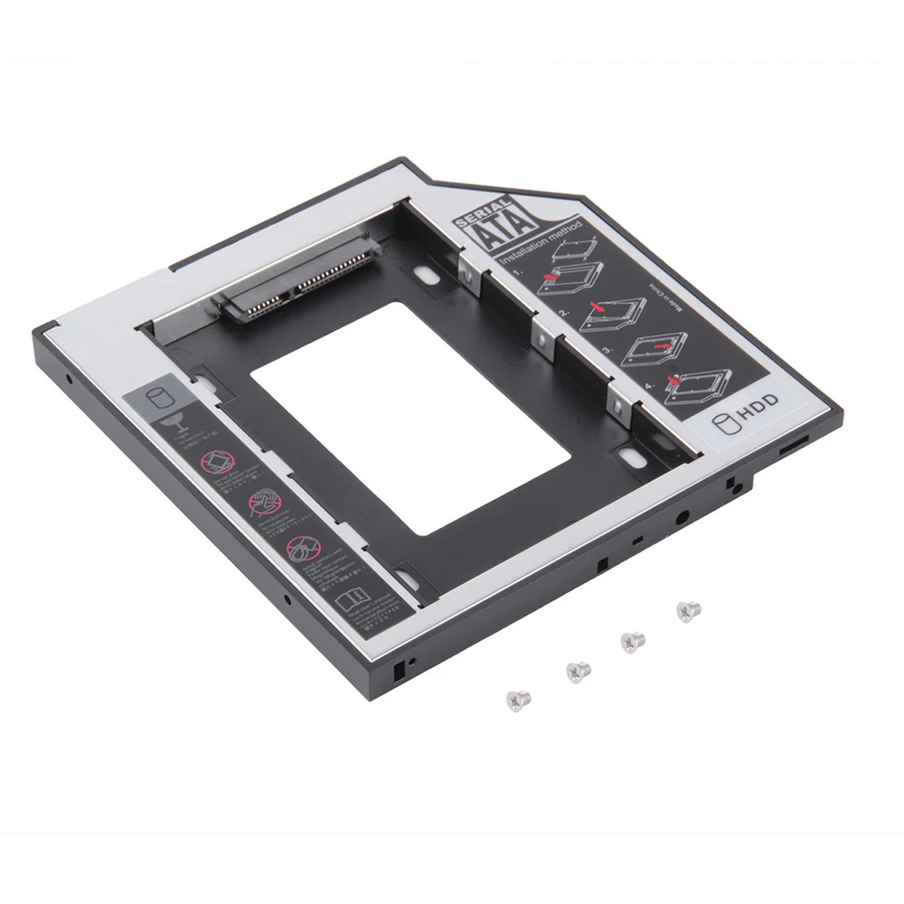 12,7 мм 2nd HDD Caddy для 2," 2 ТБ SATA 3,0 SSD корпус корпуса жесткого диска+ светодиодный адаптер для ноутбука DVD cd-rom Optibay