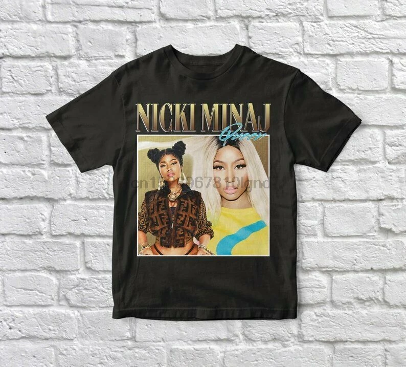 Camiseta Nicki Minaj estilo 90s estilo Vintage Hypebeast moda hombres Unisex camiseta moda verano|Camisetas| - AliExpress