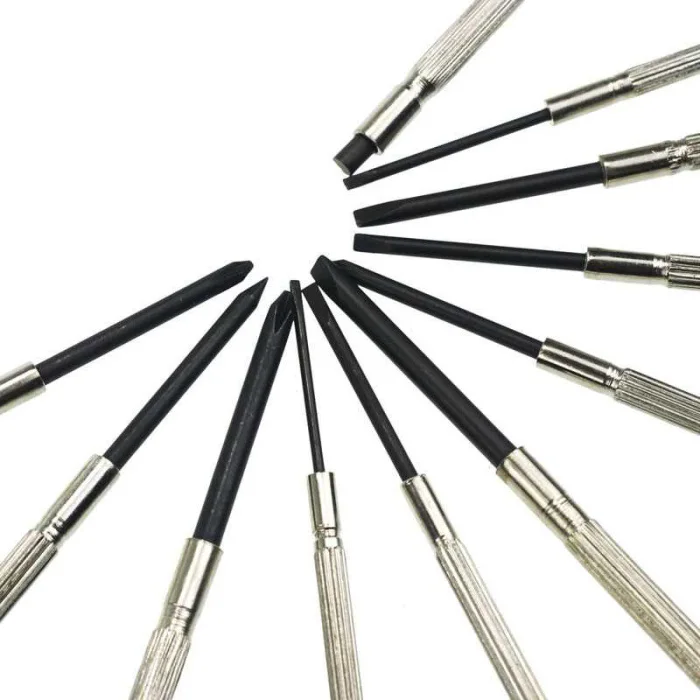 11 Pcs/Set Tool Repair Tool with Magnet Professional Screw Repair Cases Table Accurate for Watchema P7Ding