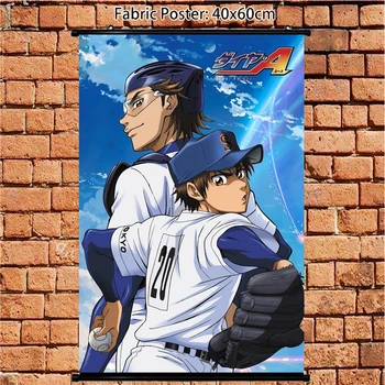 

Anime Poster Diamond no Ace Miyuki Kazuya Sawamura Eijun Wall Scroll Painting Art Prints Home Room Decoration 60*40 90*60