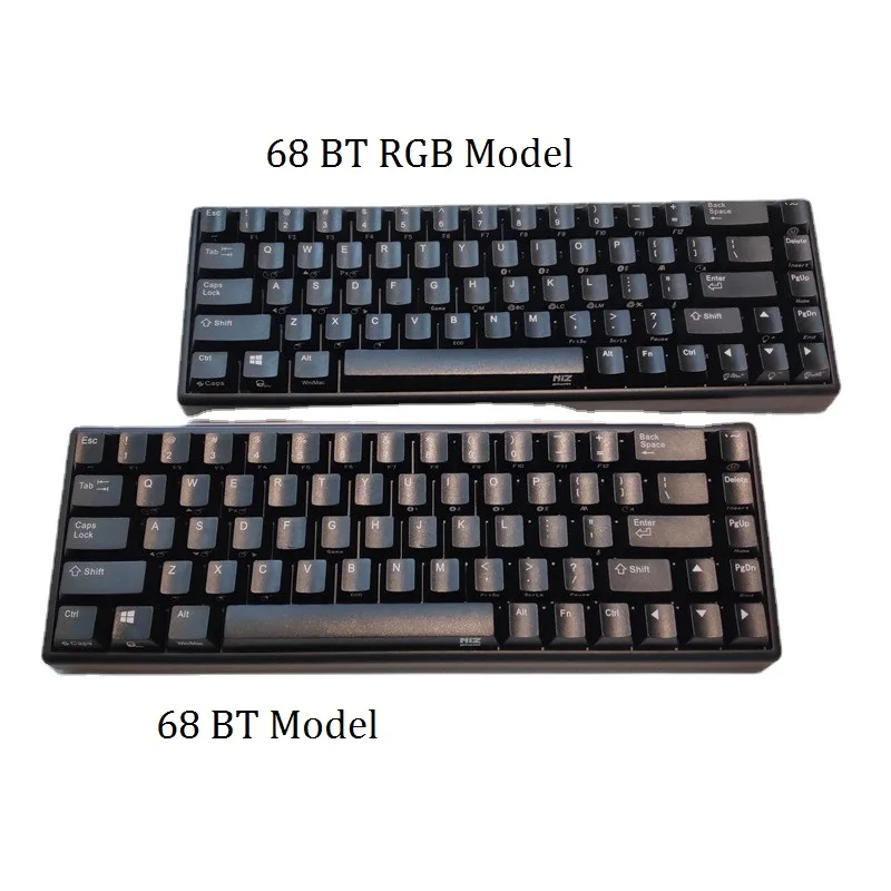 Черная клавиатура NIZ 68 совместимая с Bluetooth 50g RGB беспроводная емкостная niz68 игровая