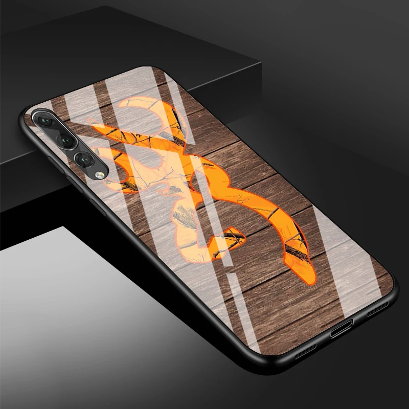 Browning для охоты на оленя голова закаленное стекло чехол для телефона huawei P20 P30 lite P20 P30 PRO MATE 20 lite 20 PRO - Цвет: B19071604-06.jpg
