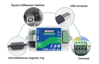 

Industrial Grade 485 Protocol Converter USB to 485 USB to RS485 Module 485 Serial Line Communication Line