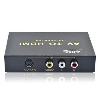 

AV To HDMI Converter RCA Composite S-video R/L Audio