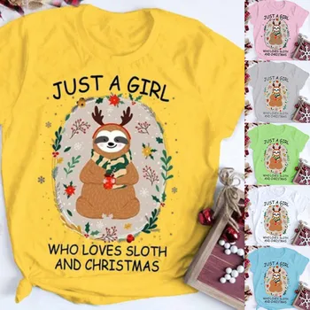 

2020 Women Tees Casual Loose Round Neck Short Sleeve Letter Animal Print Casual Top Blusas T-shirt Harajuku ropa de mujer