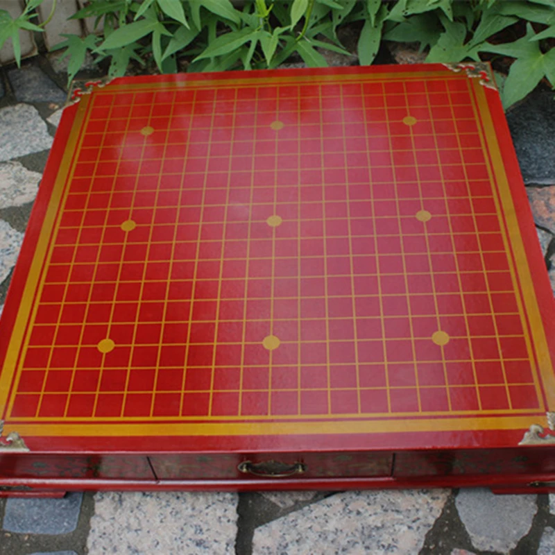 Античный Go игровой Шахматный набор 50*50*9 см Пирс Ретро Go настольные шахматы игра с деревянным шахматным столом Мин и Цин ремесла стол