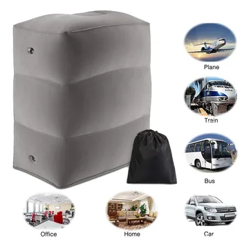 

Newest Hot Useful Inflatable Portable Travel Footrest Pillow Plane Train Kids Bed Foot Rest Pad 3 Colors