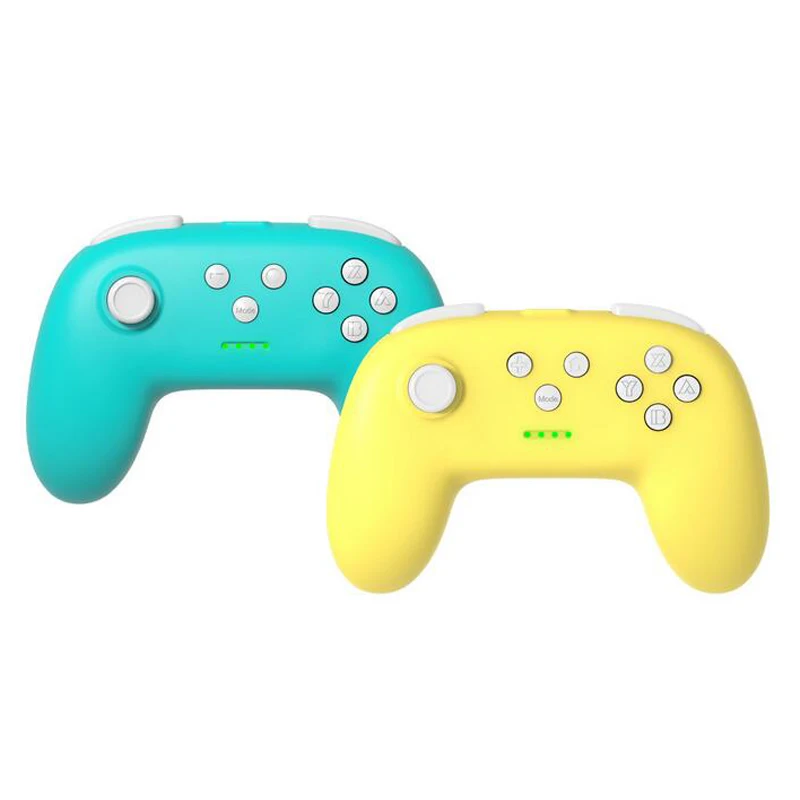WUIYBN геймпад N-Switch Pro контроллер для nintendo Switch/Switch lite беспроводной контроллер Bluetooth игровой джойстик 2 шт - Цвет: Blue and Yellow