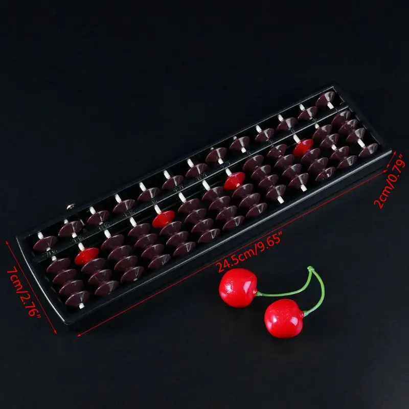 New Upgraded Portable Japanese 13 Column Abacus Arithmetic Soroban School Math Learning Tool Educational Math Toys Y4UD 4