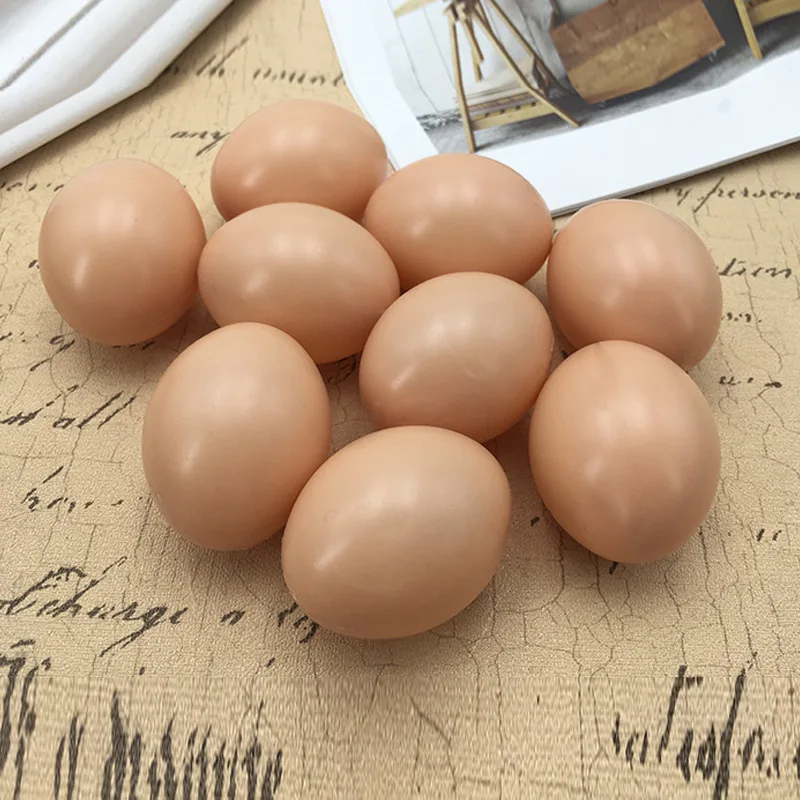 

20*Artificial Eggs Fake Food Dummy Home Kitchen Party Table Decorations Photography Props Plastic 4.5*6CM