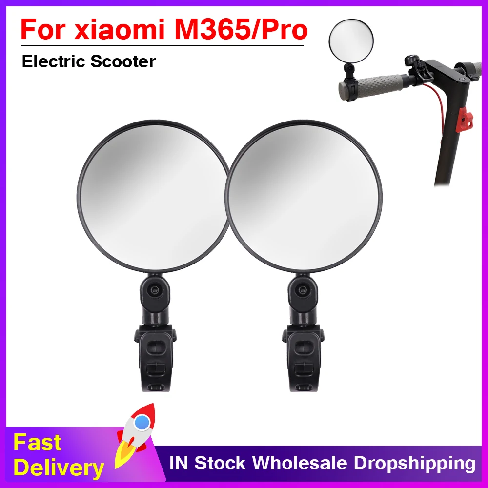 360 Rotating Rearview Mirror Electric Scooter Back Mirror Rear View For