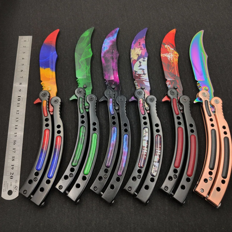 Бабочка в нож тренировочный нож из нержавеющей стали бабочка CS GO нож ...