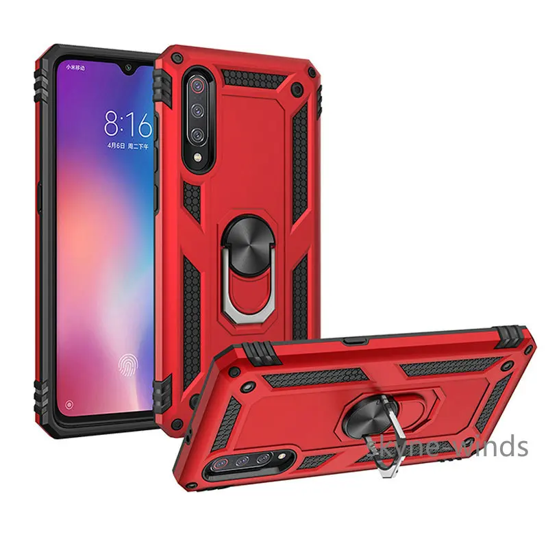 Для Xiaomi mi 9 Lite чехол Xiaomi mi 9 Lite чехол металлическое кольцо задняя крышка для Funda Xiaomi mi 9 Lite чехол mi 9 роскошный Автомобильный держатель для телефона