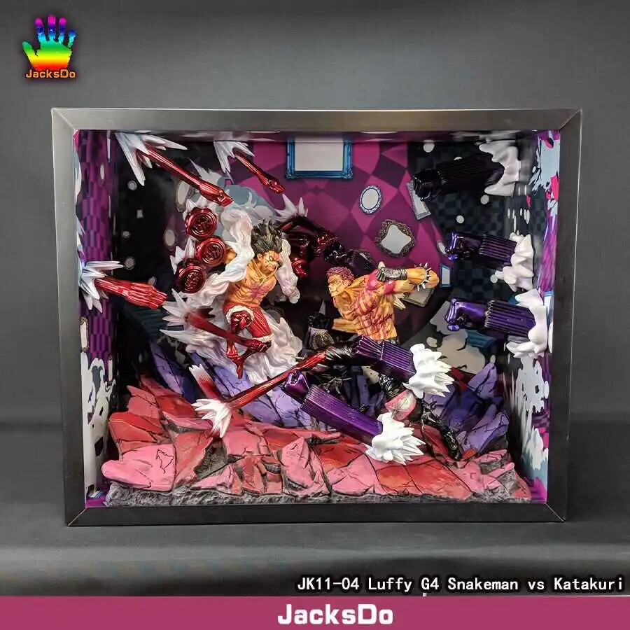 1/8 JK11-04 Luffy Vs Katakuri Diorama Box Ver Jacksdo цельная статуя GK из смолы