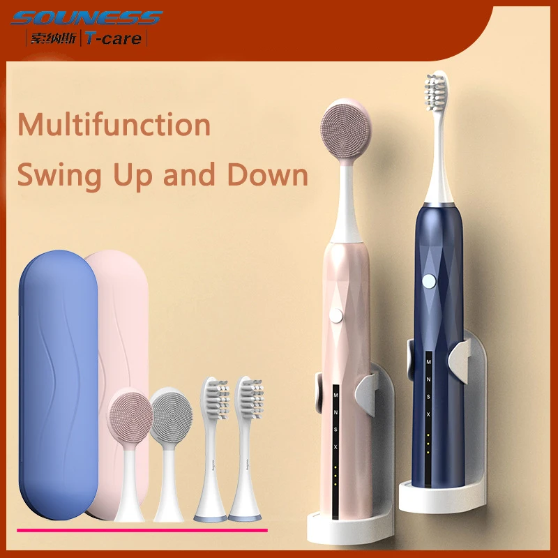 SOUNESS S3 Electric Brush Adult 4 Modes Timer Brushing Automatic Toothbrush USB Recharge Waterproof Tooth Set | Бытовая техника