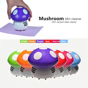 

Mini Mushroom Desktop Cleaner Creative Portable Vacuum Cleaner Corner Desk Table Dust Cleaner Office Stationery School Supplies