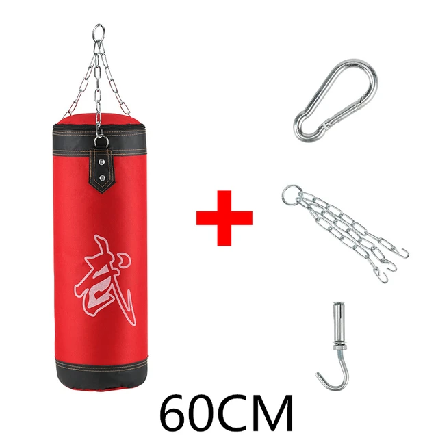 1M Training Boxing Kick Empty Sandbag Fight Punch Punching Sand Bag w// Hook Part
