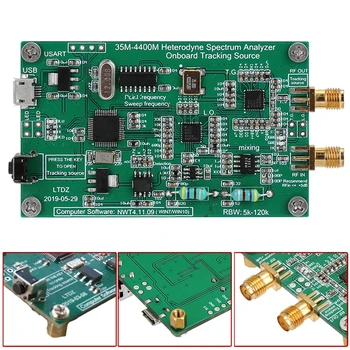 

High Accuracy LTDZ 35-4400M Spectrum Analyzer USB Spectrum Signal Source RF Frequency Domain Analysis Tool S3J4 92 * 48mm