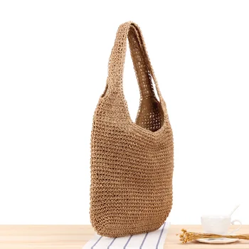 

The Manager Recommended Europe and America Shoulder Straw Bags MORI Series Handmade Woven Bag Casual Versatile Mass Beach Bag