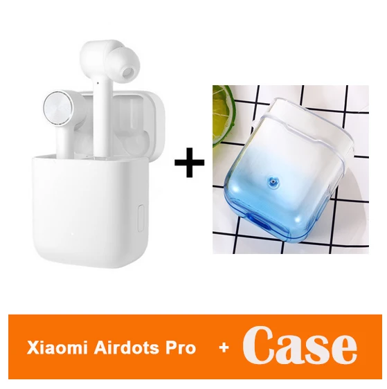 air add type2 case Оригинальные Xiaomi Mi Air True беспроводные наушники Airdots TWS Bluetooth 5,0 гарнитура стерео ANC шумоподавление Airdots Pro - Цвет: air add type2 case