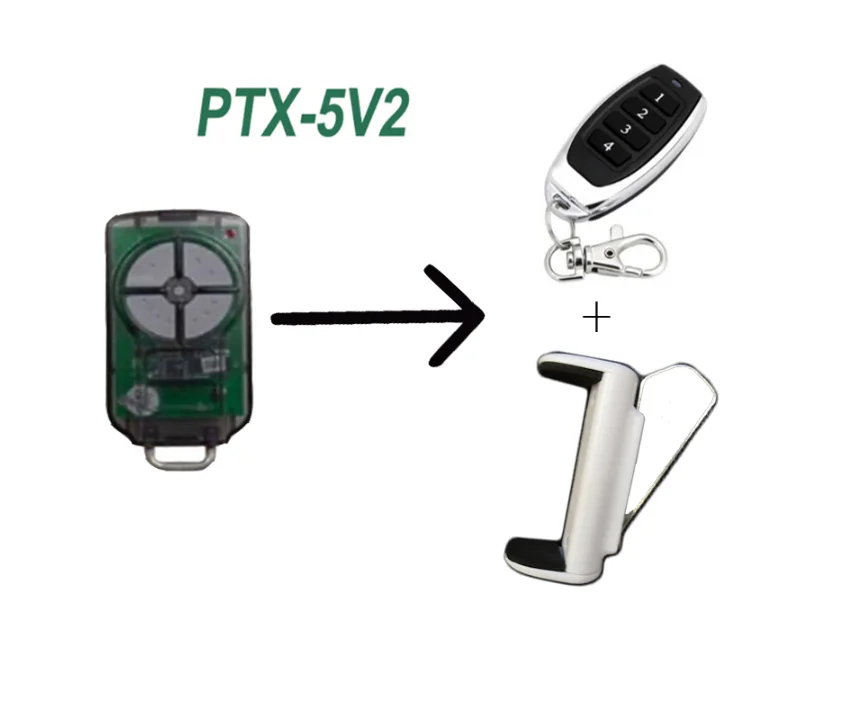 

FOR ATA PTX5v2 Garage Door Triocode radio control Replacement 433.92mhz