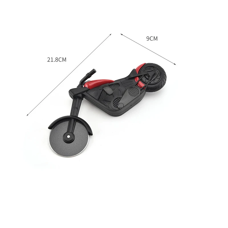 Мотоциклетный резак для пиццы, инновационный роликовый инструмент для пиццы, велосипедные ножи для пиццы, кухонные инструменты для резки пиццы из нержавеющей стали