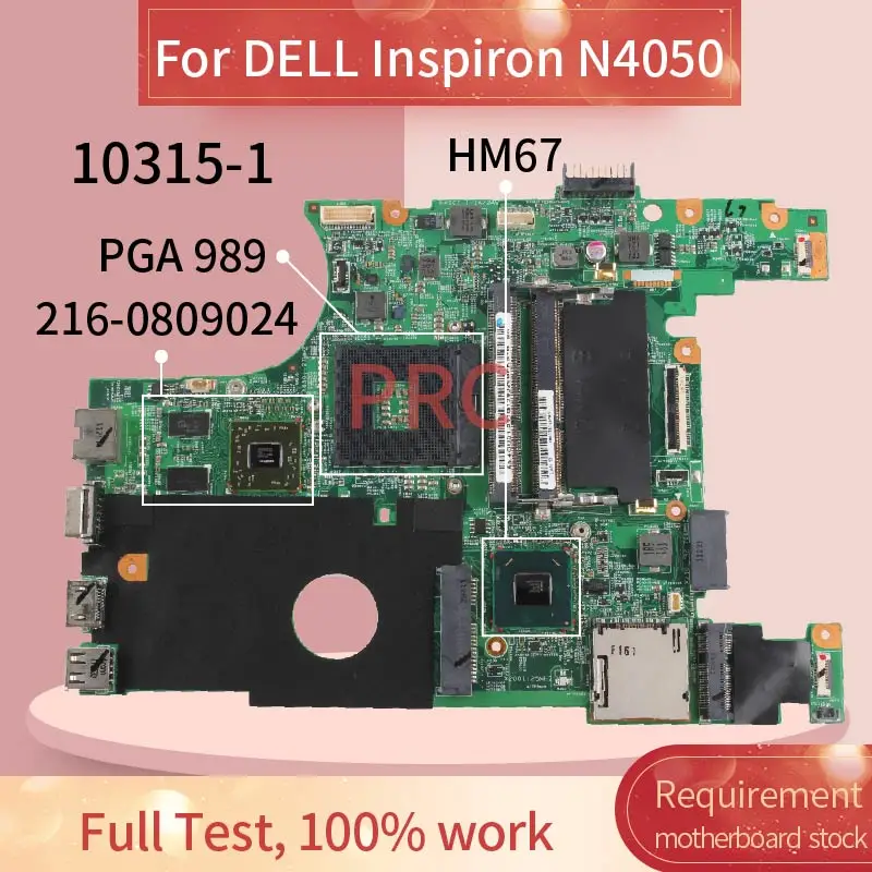 Placa-mãe para Computador Portátil Dell Inspiron 15r N4050 Cn0xj7cc Placa Principal para Notebook 14501 Hm67 10315216 Placa-mãe para notebook - Imagem 2