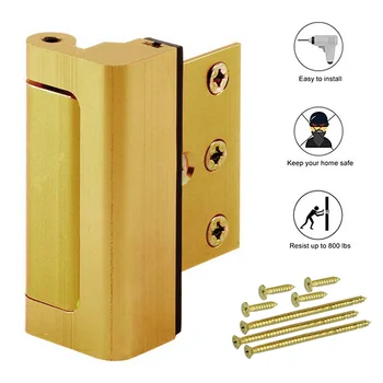 

New Door Reinforcement Lock Aluminium Alloy U Door Reinforcement Lock Defender Security Door Stopper
