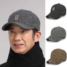 

Sports Caps Woolen Hats Men's Cotton Caps Warm Ear Protection Caps Casual Adjustable Baseball Caps Korean Version Winter Hat