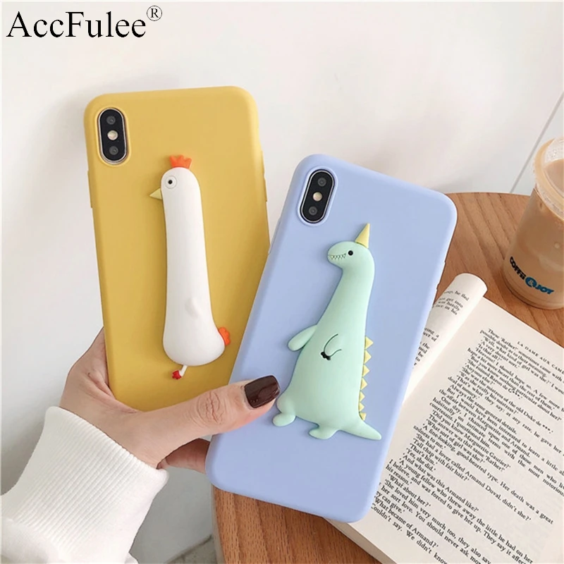 Чехол с 3D рисунком динозавра цыпленка конфет для Xiao mi A1 A2 Lite A3 mi 5X6X8 Lite 9 SE 9T Pro Coque Chicken Funda мягкий чехол из ТПУ