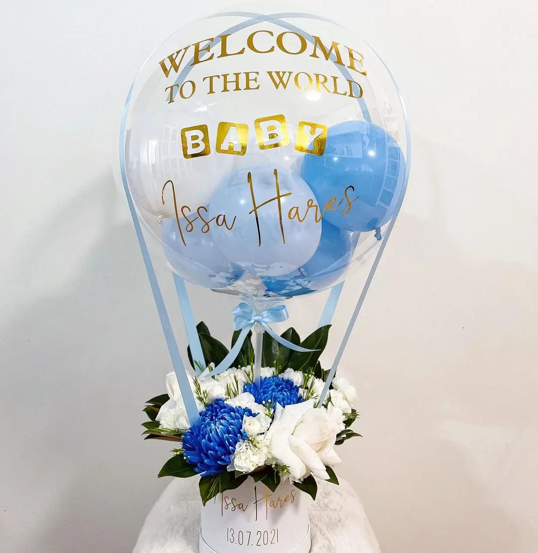 Cesto Regalo Vuoto Con Cellophane E Nastro | Corda Cotone Rosa-Bianco 30x20x12 Cm, Intrecciato A Mano, Per Baby Shower E Matrimoni