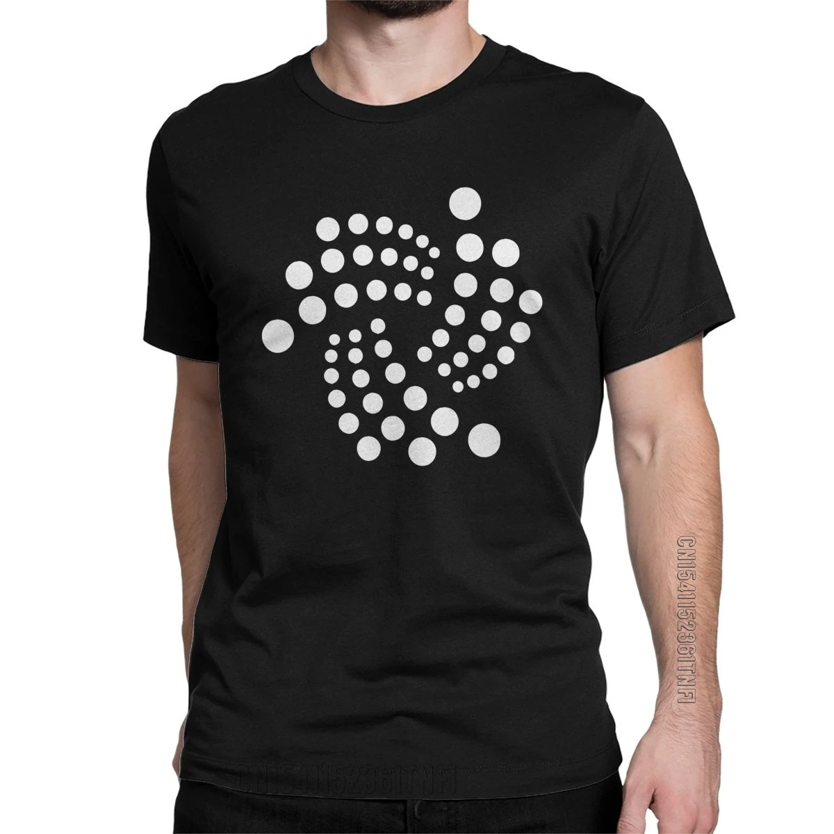 

Модные гигантские криптовалюты IOTA, мужские футболки с круглым вырезом из чистого хлопка, Классическая футболка с принтом эфириума, одежда с принтом