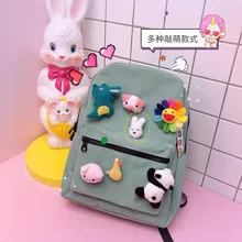 Милая брошь-кукла в виде сердца для девочек; сумка; носки до лодыжки; украшение с мультяшным рисунком