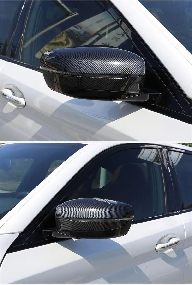 Автомобиль Стайлинг углеродного волокна зеркало заднего вида декоративная раковина панельные крышки наклейки отделка для BMW 3 серии G20 G28 авто аксессуары