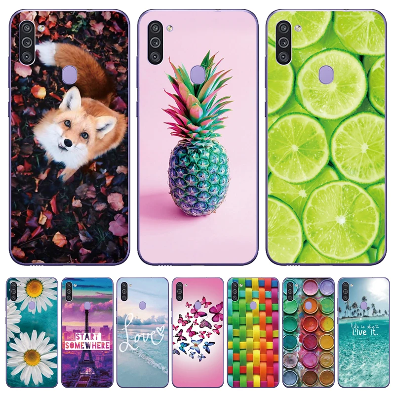Чехол для Samsung M11 чехол Galaxy A11 мягкий силиконовый из ТПУ M115F A115F M A 11 6 4&quot | Мобильные